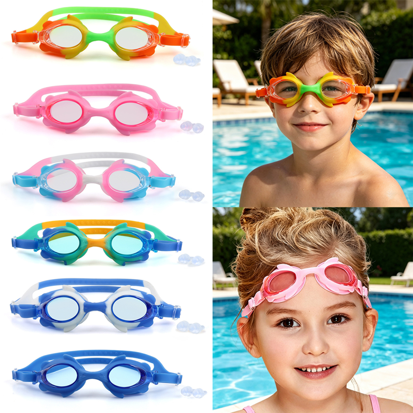 Aquatic Sports Swimming - Children's Swimming Goggles Boys Girls Waterproof