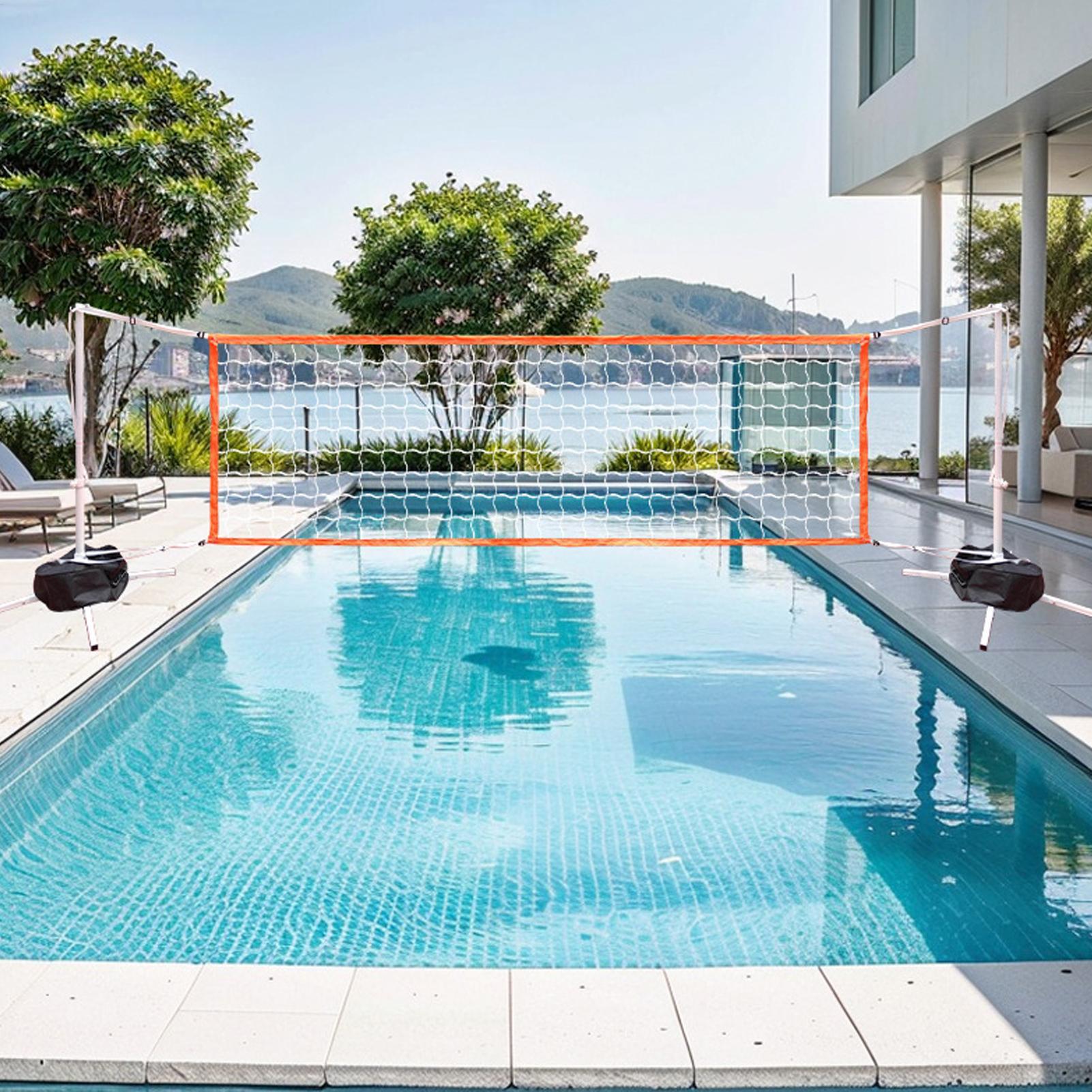 Pool Volleyball Net Adjustable - Aquatic Sports Swimming ulasan dan harga