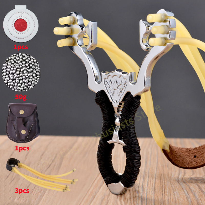 Outdoor Hunting Metal Slingsho - Speargun Rubber Band ulasan dan harga