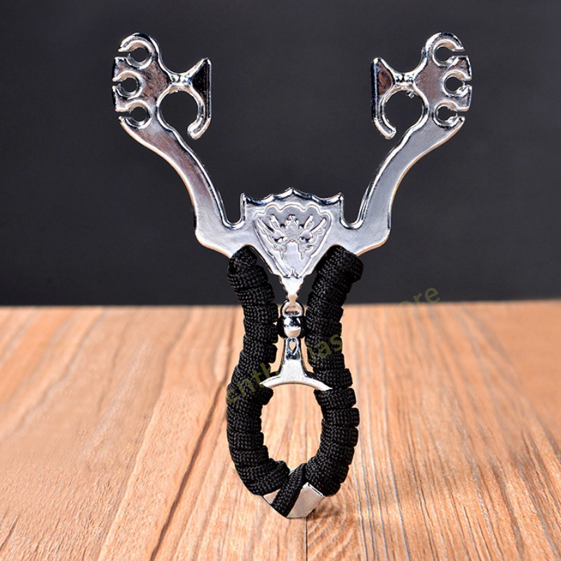 Outdoor Hunting Metal Slingsho - Speargun Rubber Band ulasan dan harga