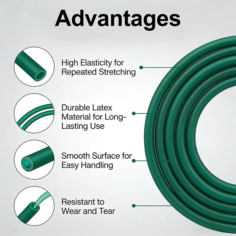 Dark Green Natural Latex Rubbe - Speargun Rubber Band ulasan dan harga